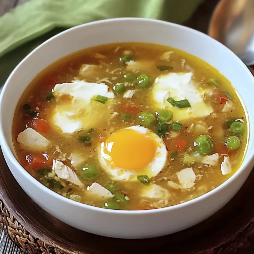 Fácil y Nutritiva Sopa de Pollo y Huevos Casera: Un Clásico Reconfortante