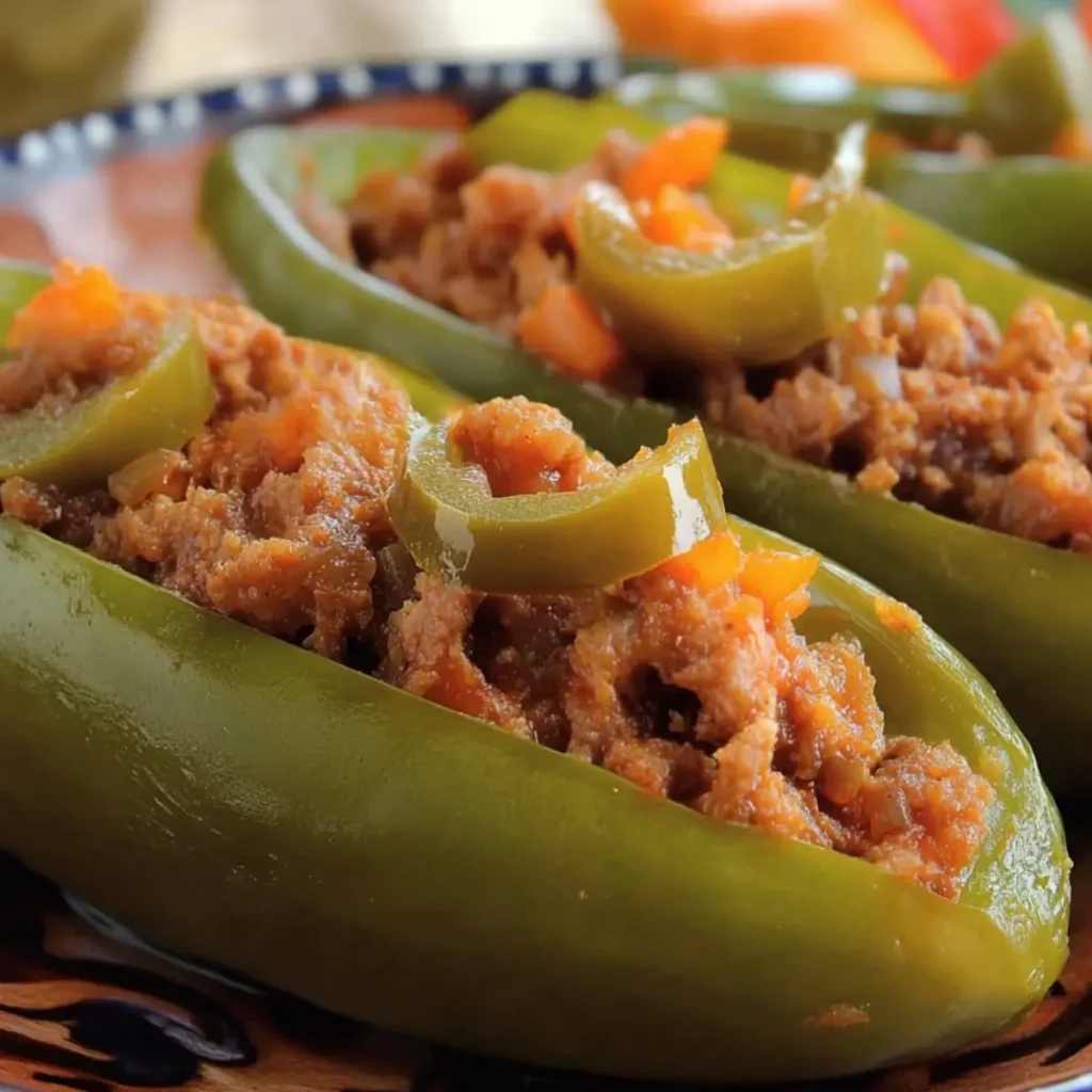 Chiles Cuaresmeños con Picadillo: Delicia Tradicional