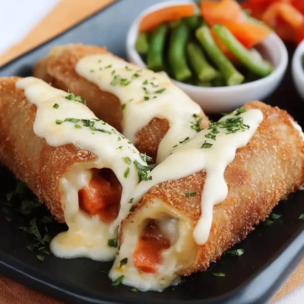 Milanesas Rellenas: Delicia con Salsa de Queso