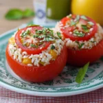 Tomates Rellenos: Ensalada de Arroz Deliciosa y Fácil