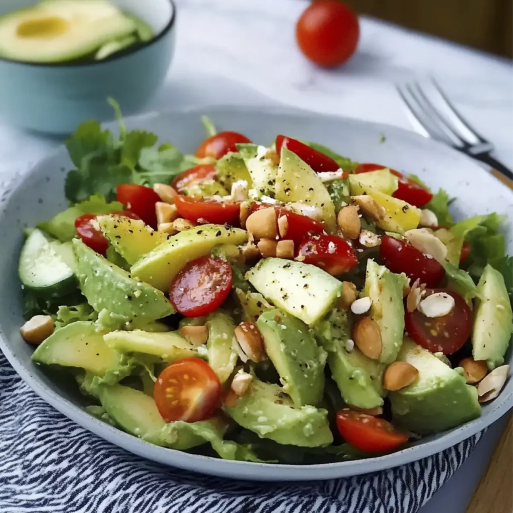 Ensalada con Aderezo de Aguacate: Saludable y Fácil de Preparar
