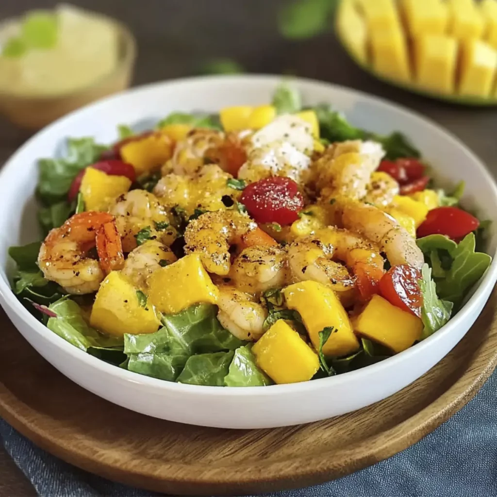 Ensalada con Camarones y Mango Fresca y Deliciosa: La Receta Perfecta para el Verano