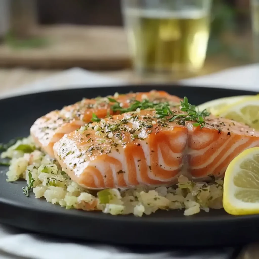 Salmón en Mantequilla de Hierbas: Delicia Saludable para Toda la Familia 100 Salmón en Mantequilla de Hierbas: Delicia Saludable para Toda la Familia