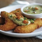 Tenders de Pollo Empanizados: Salsa de Serrano Deliciosa