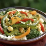 Verduras salteadas: Delicia con salsa de cacahuate