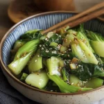 Bok Choy con Ajonjolí y Jengibre - Receta Fácil y Rápida