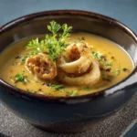 Aros de Calamar: Delicia en Caldo de Mostaza Picosita