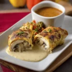 Rollitos de Pollo con Salsa: Receta Fácil y Rápida 116 Rollitos de Pollo con Salsa: Receta Fácil y Rápida