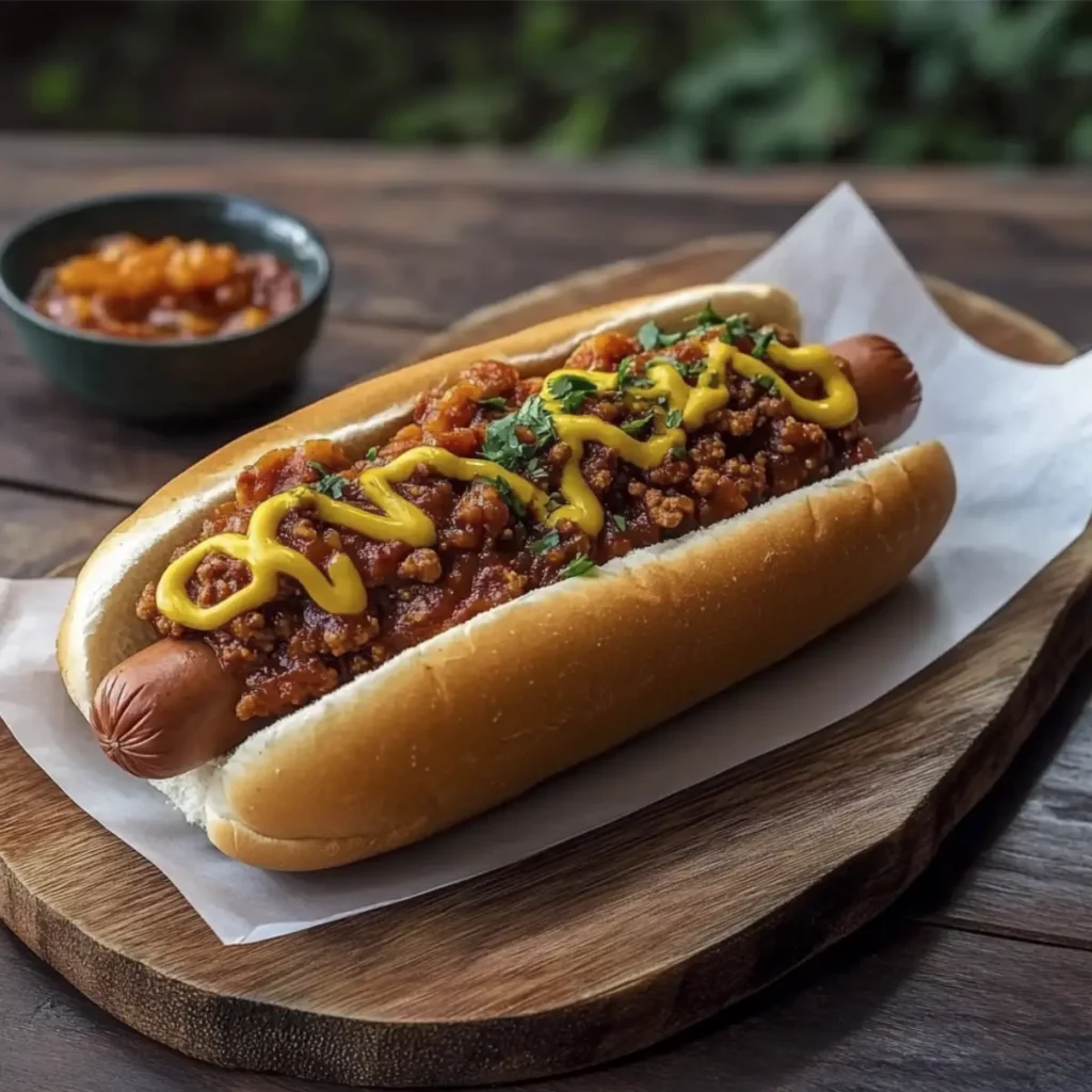 Hot Dog con Chili: Sabor Intenso y Delicioso Placer