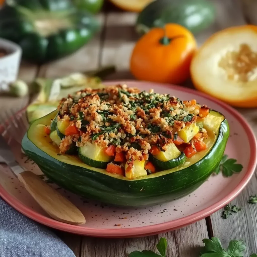 Calabaza Rellena de Vegetales y Quínoa Fácil y Saludable 160 Calabaza Rellena de Vegetales y Quínoa Fácil y Saludable