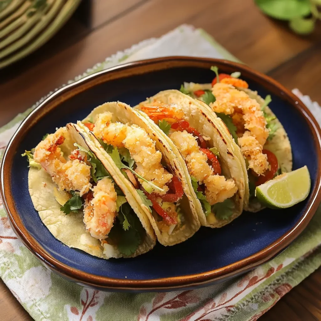 Tacos de Camarón: Crujientes al Coco Irresistibles