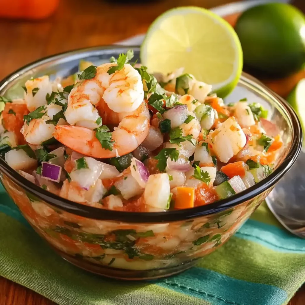 Ceviche de Camarón a la Mexicana: Receta Deliciosa para Disfrutar en Casa