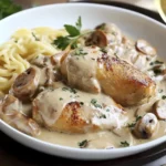Pollo en Crema de Champiñones: Deleite Cremoso Asegurado