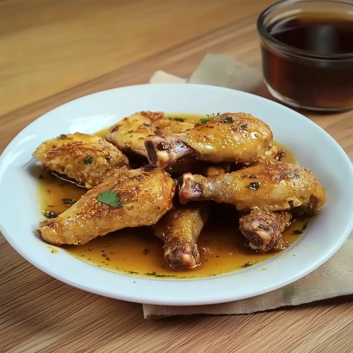 Tiras de Pollo en Salsa de Miel y Ajo Fácil y Rápida