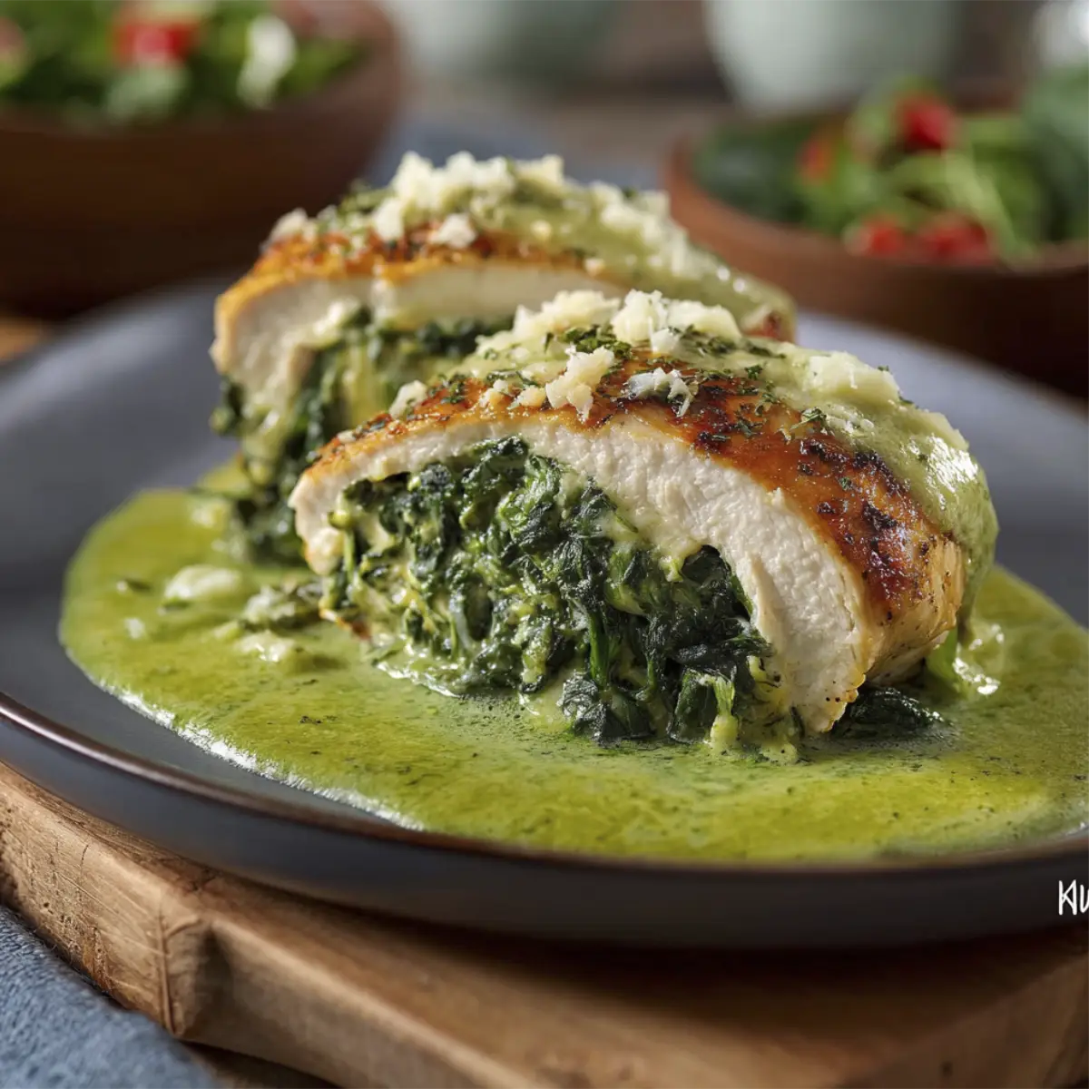 Pechugas Rellenas de Espinacas: Delicia de Pollo Fácil
