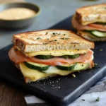 Sándwich de Calabacita con Jamón y Queso: Delicia Saludable