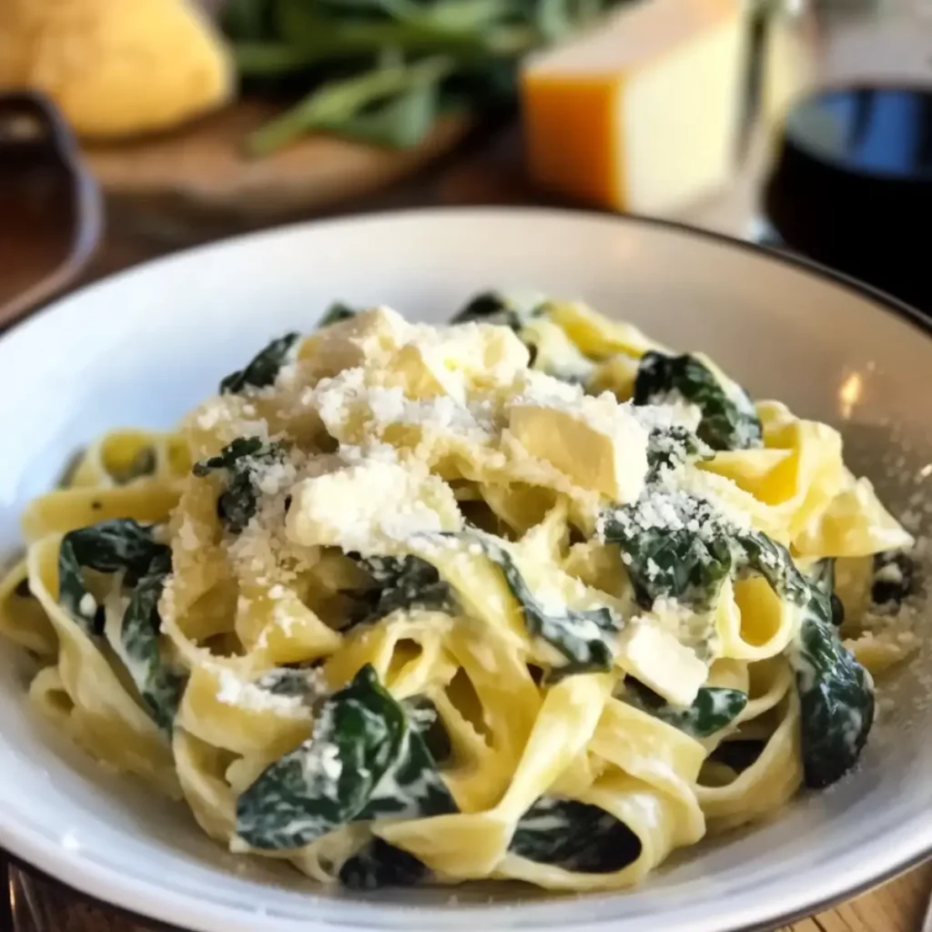 Tagliatelli con Espinaca y Queso de Cabra: Delicia única