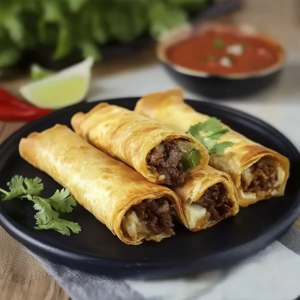 Chimichangas de Carne y Queso – Delicia Mexicana Irresistible