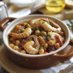 Potaje de Garbanzos con Chipirones y Langostinos Fácil