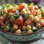 Ensalada de Garbanzos: Fresca con Vinagreta de Tomate 2 Ensalada de Garbanzos: Fresca con Vinagreta de Tomate