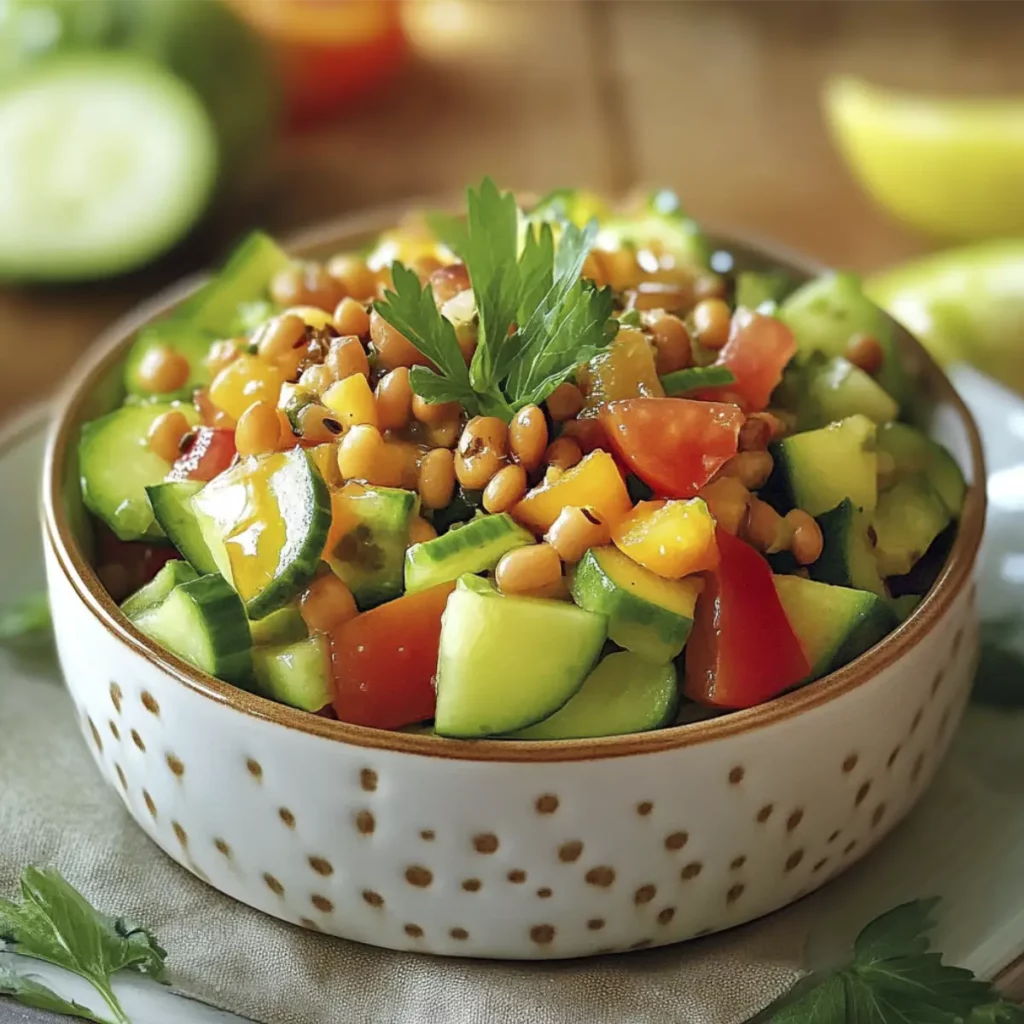 Ensalada de Lentejas y Pepino: Receta Saludable y Fácil 92 Ensalada de Lentejas y Pepino: Receta Saludable y Fácil