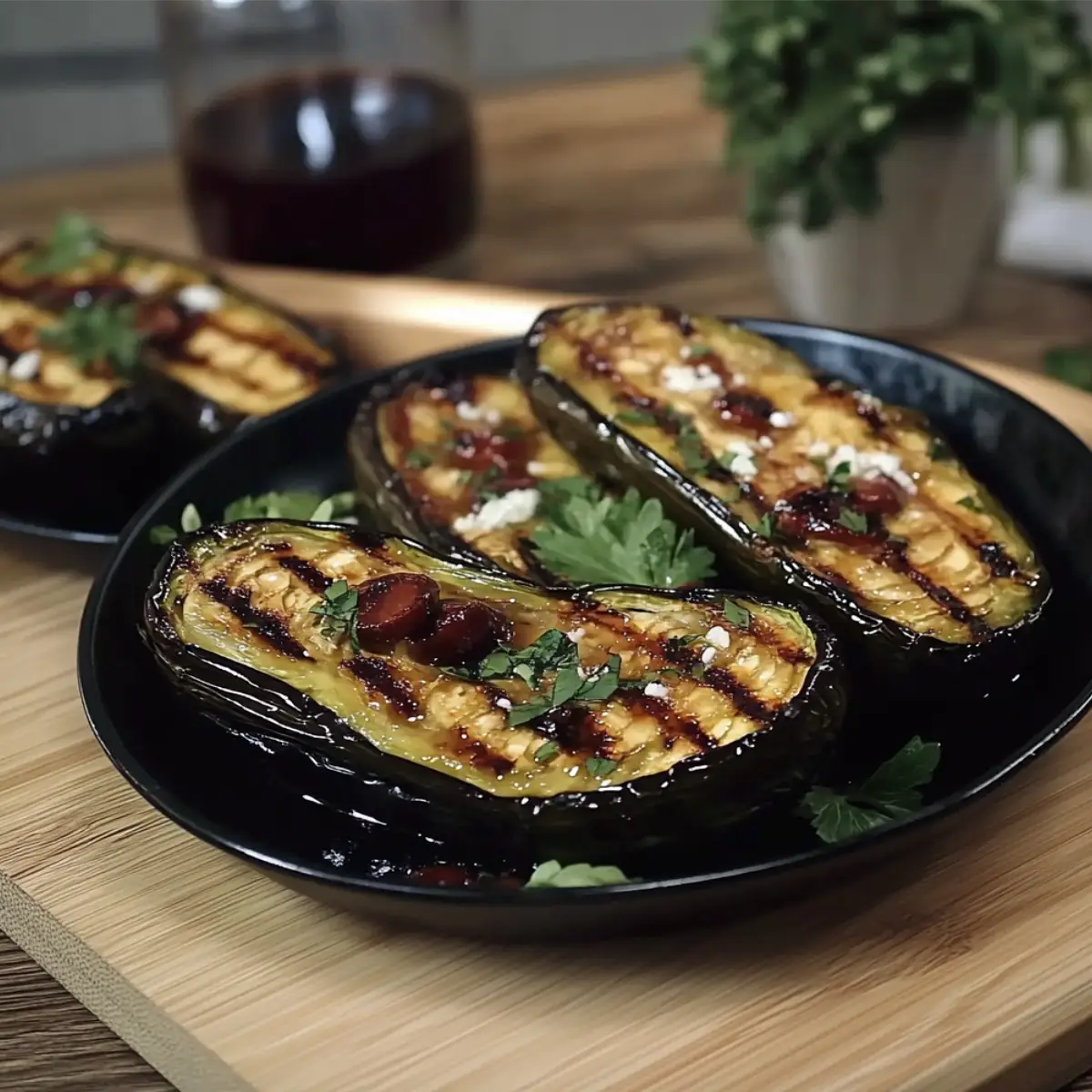 Berenjenas Asadas Perfectas: Sirve con Estilo y Sabor