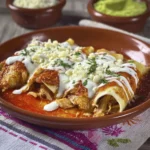 Entomatadas de Pollo: Delicia con Queso y Crema