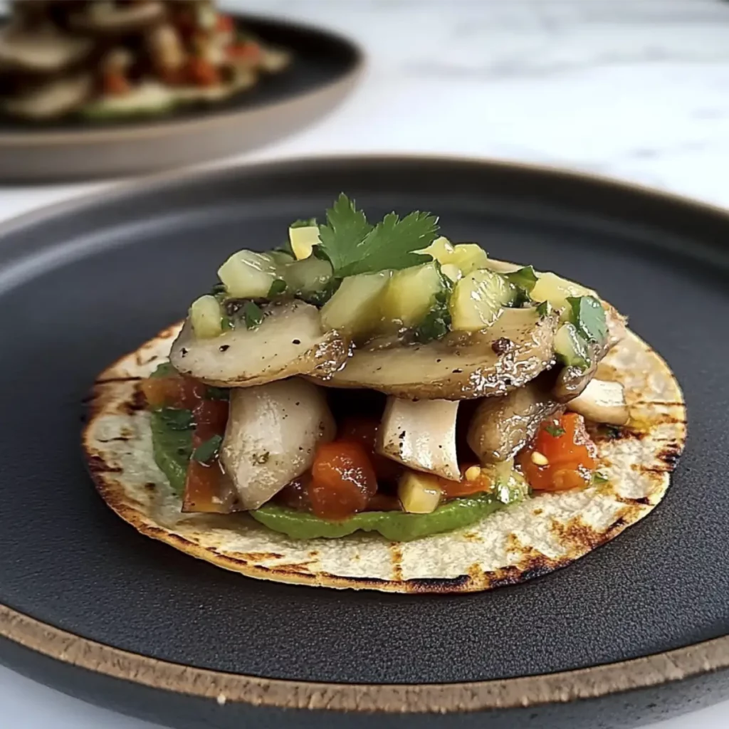 Tostadas de Hongos: Delicia con Salsa de Aguacate