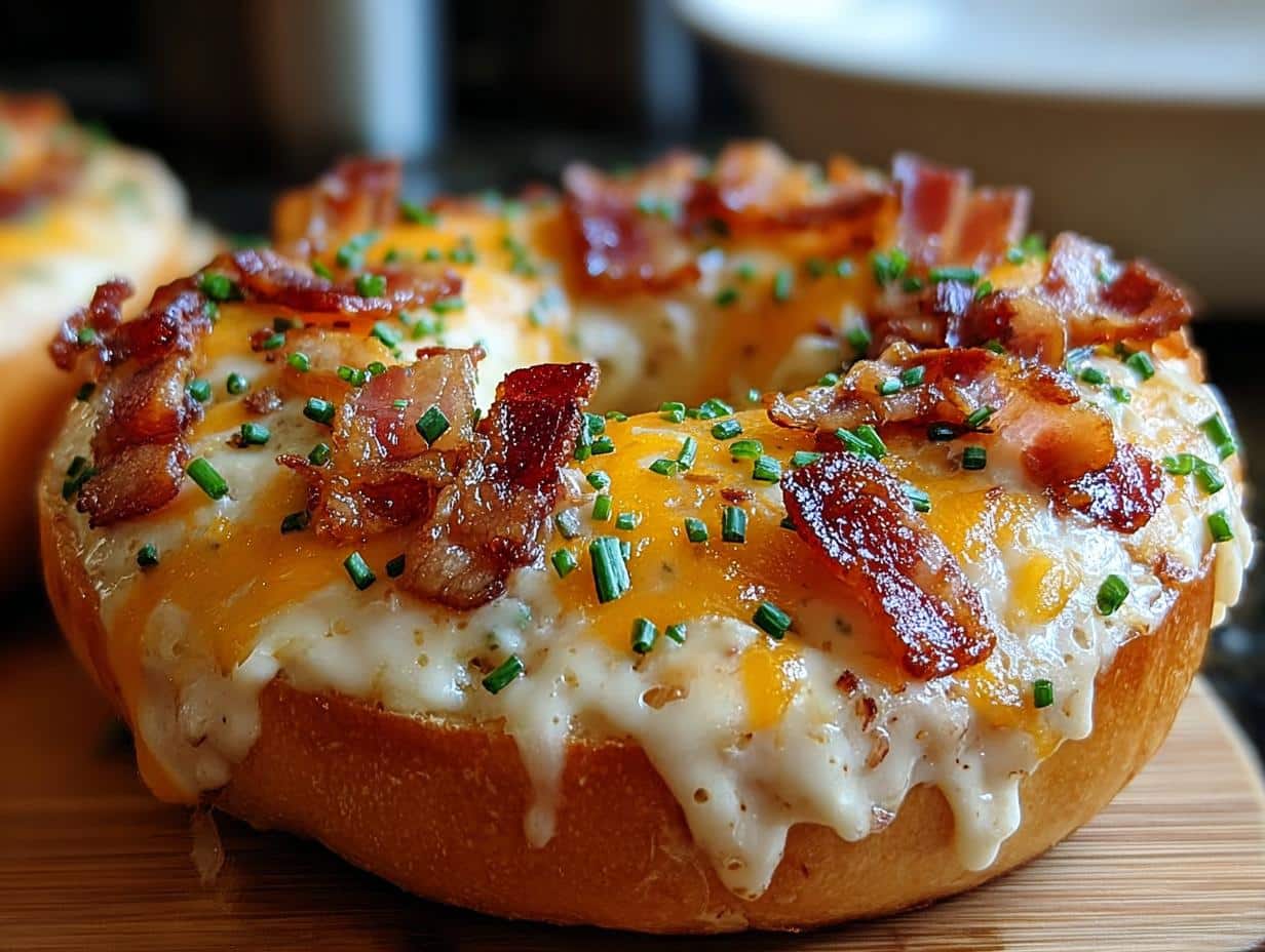Bagels Cremosos Con Tocino: 4 Deliciosos Días - Bagels Cremosos Con Tocino - additional detail