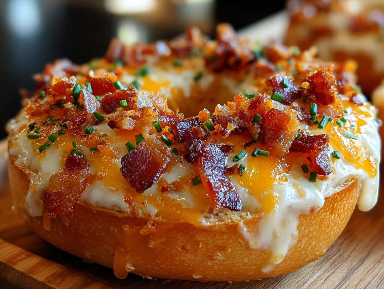 Bagels Cremosos Con Tocino: 4 Deliciosos Días - Bagels Cremosos Con Tocino - additional detail