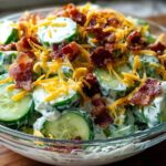 Creamy Cucumber Salad Bacon
