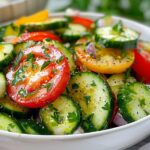 Cucumber Tomato Salad Refreshing