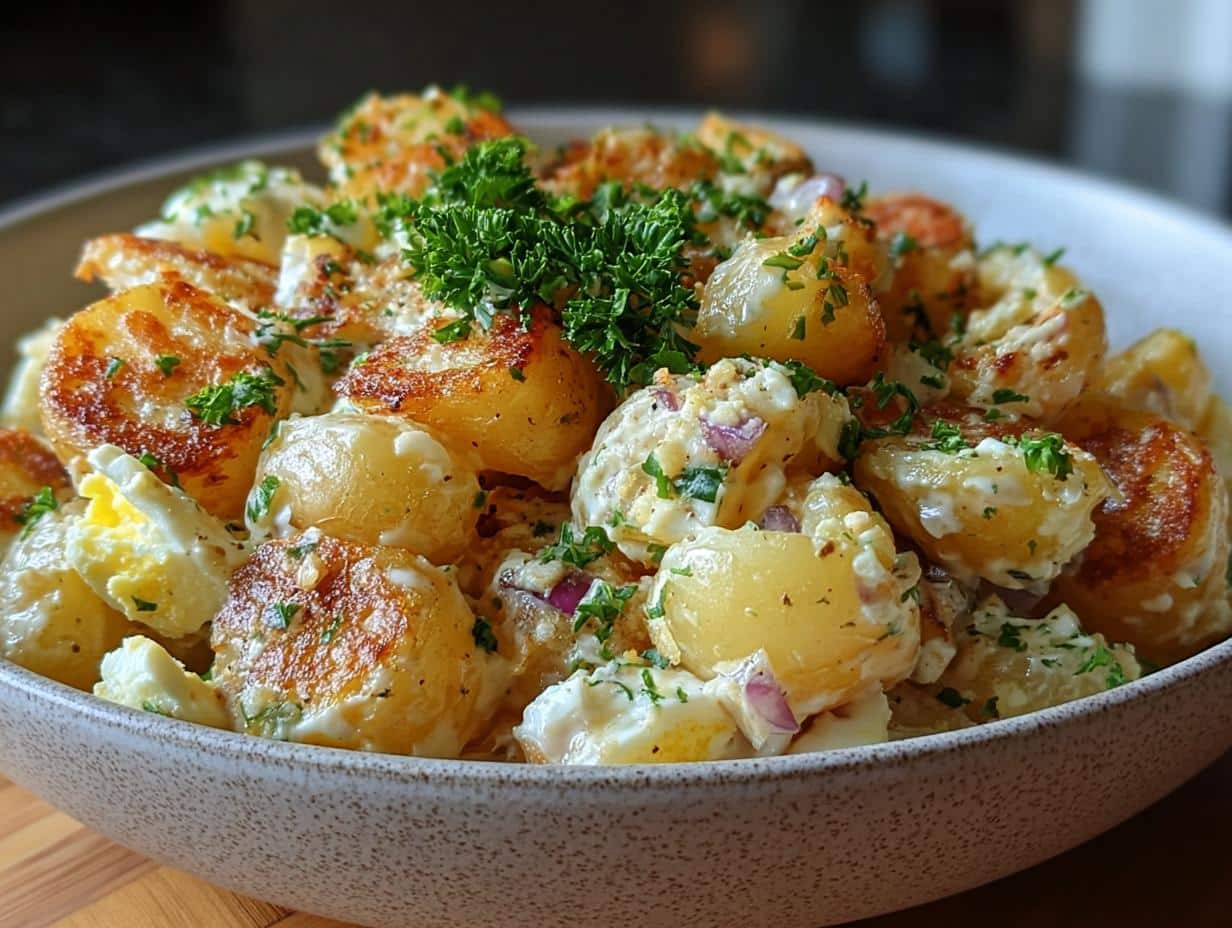 Ensalada Papas Crujientes: ¡Deliciosa Sorpresa! - Ensalada Papas Crujientes Aplastadas - additional detail