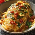 Espaguetis Con Espinaca Salsa