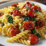 Pasta Con Espinaca Tomate