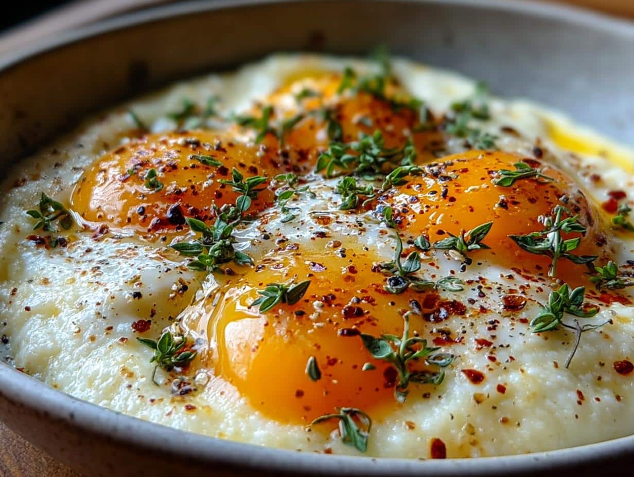 Polenta Cremosa Con Huevos