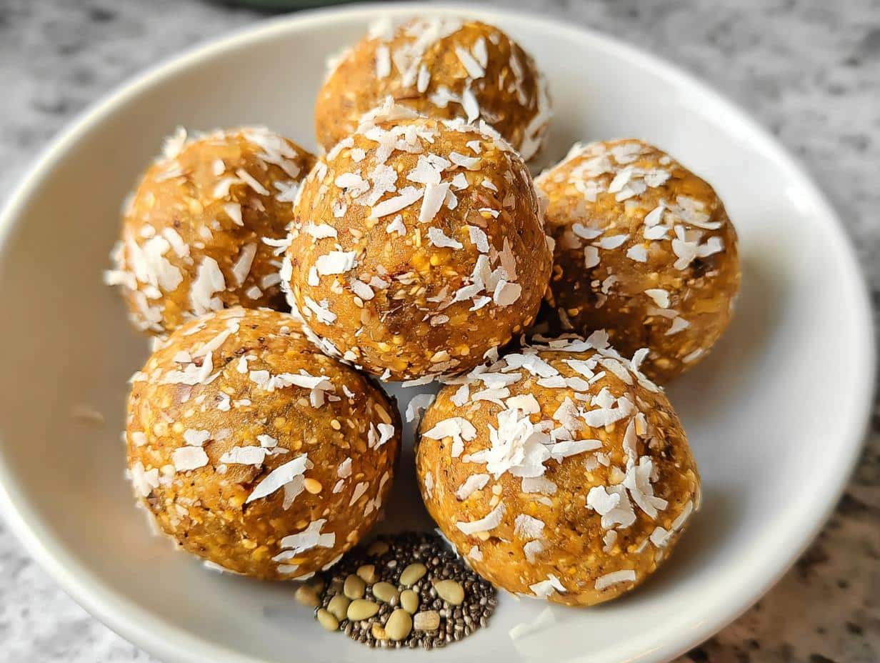 Bolas de Calabaza Proteicas: 1 Snack Saludable - Pumpkin Protein Balls Healthy - additional detail