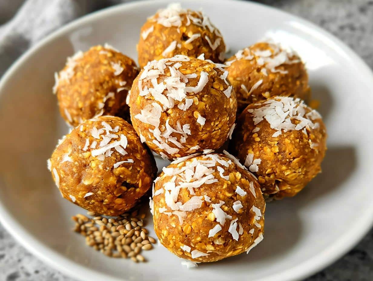 Bolas de Calabaza Proteicas: 1 Snack Saludable - Pumpkin Protein Balls Healthy - additional detail