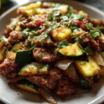 Salteado Saludable Calabacin Con