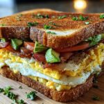 Sandwich Desayuno Club: ¡Sabor Estelar! 52 Sandwich Desayuno Club Una
