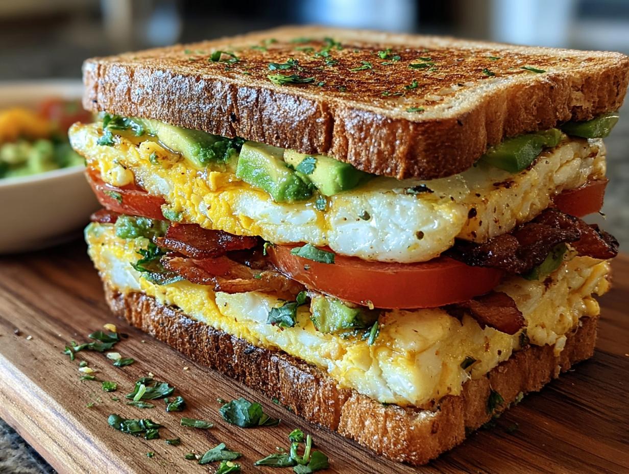 Sandwich Desayuno Club: ¡Sabor Estelar! 70 Sandwich Desayuno Club: ¡Sabor Estelar! - Sandwich Desayuno Club Una - additional detail