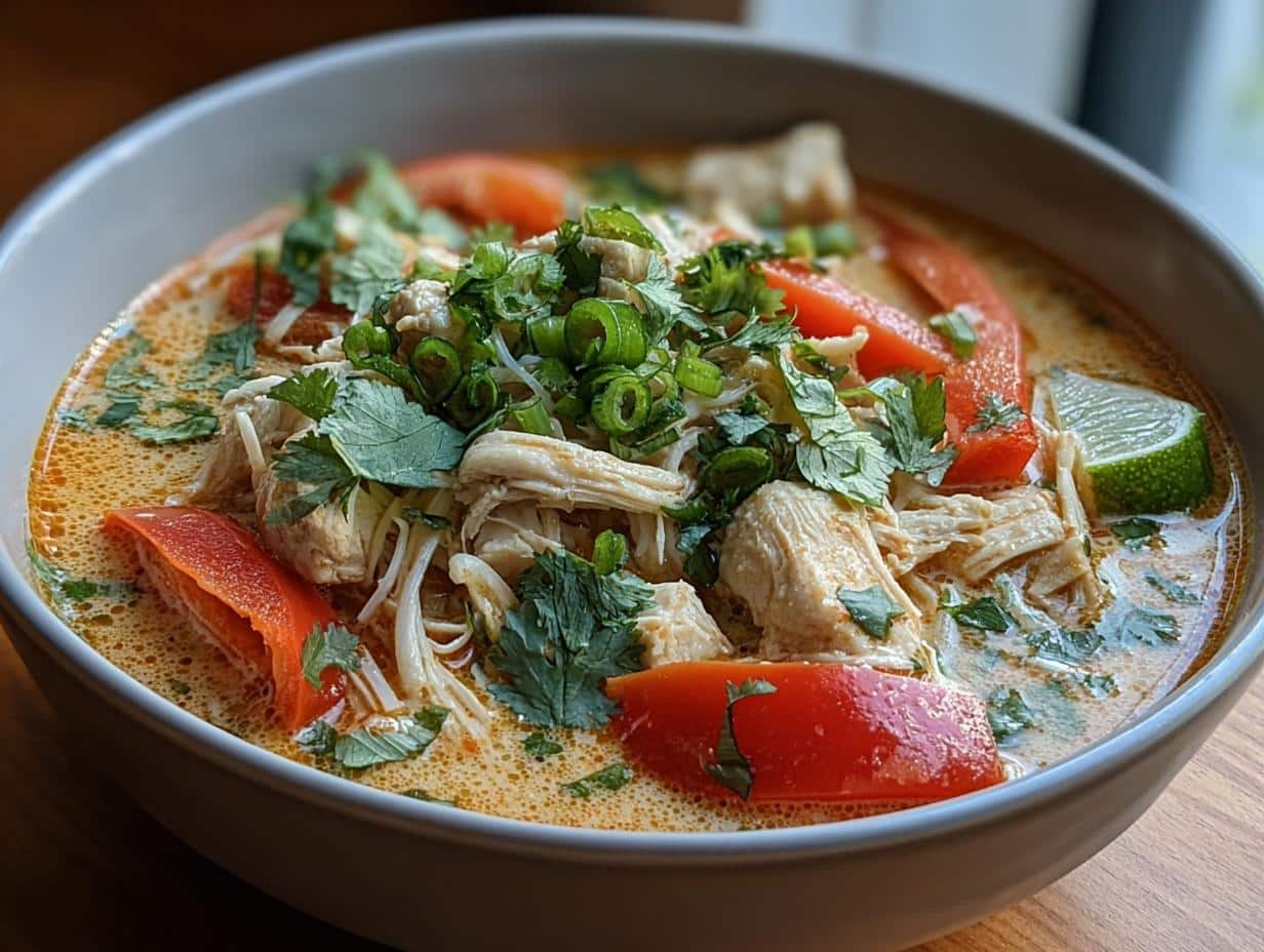 Deliciosa Sopa Tailandesa Pollo: ¡Una Sorpresa! 93 Deliciosa Sopa Tailandesa Pollo Una - Sopa Tailandesa Pollo Una - main visual representation