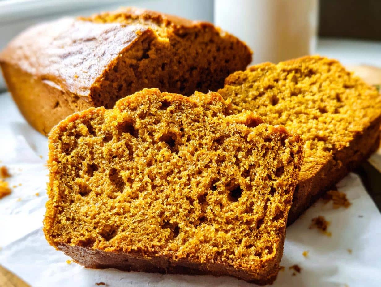 Delicioso Pan de Calabaza con Pudín de Vainilla 93 Delicioso Pan de Calabaza con Pudín de Vainilla - Vanilla Pudding Pumpkin Bread - additional detail