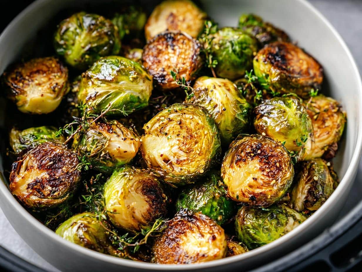 Air Fryer Brussels Sprouts: ¡Crujientes en 15 min! - Air Fryer Brussels Sprouts - main visual representation