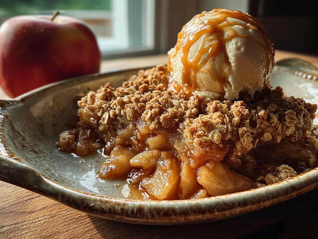Apple Crisp: Tu Delicioso Postre Otoñal 89 Apple Crisp: Tu Delicioso Postre Otoñal - Apple Crisp Autumn Dessert - additional detail