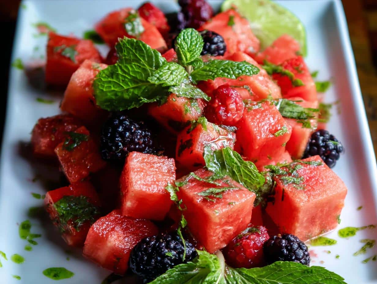 Sandía Bayas Deliciosa en 15 min 6 Sandía Bayas Deliciosa en 15 min - Berry Watermelon Fruit Salad - additional detail