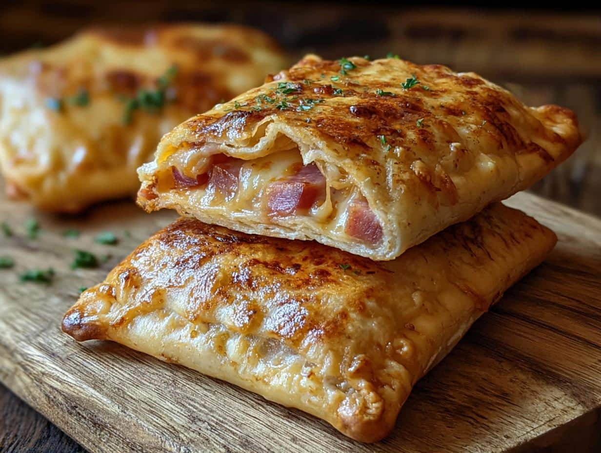 Bolsillos Rellenos Jamon Queso: 15 Minutos Wow - Bolsillos Rellenos Jamon Queso - additional detail