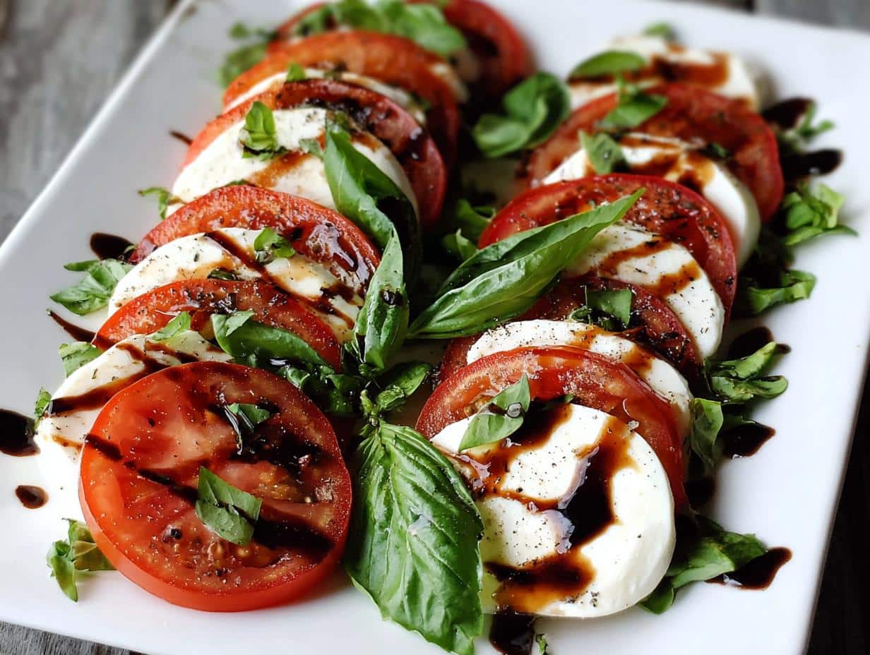 Caprese Salad Reducción Balsámica: Un Delicioso Plato - Caprese Salad Balsamic Reduction - additional detail