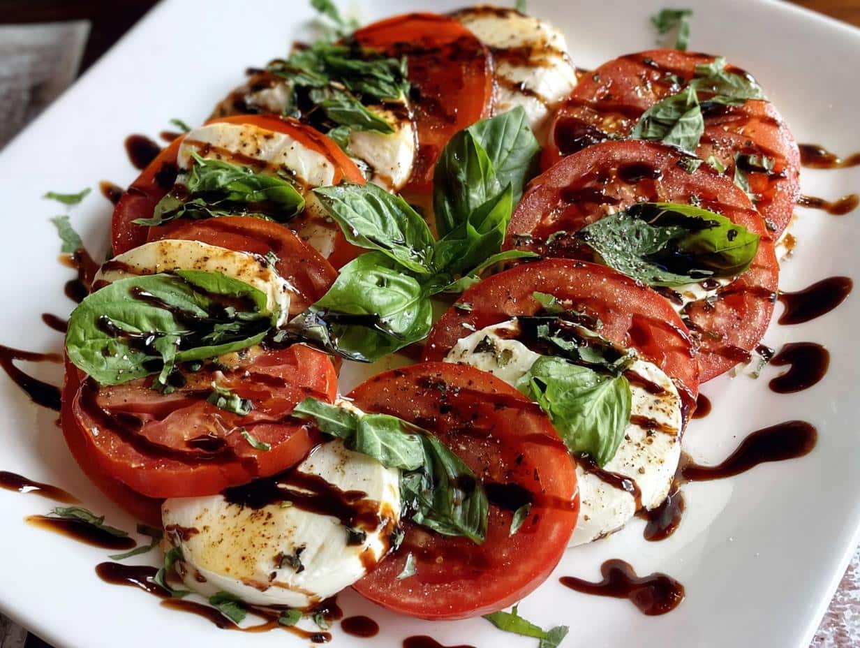 Caprese Salad Reducción Balsámica: Un Delicioso Plato - Caprese Salad Balsamic Reduction - additional detail