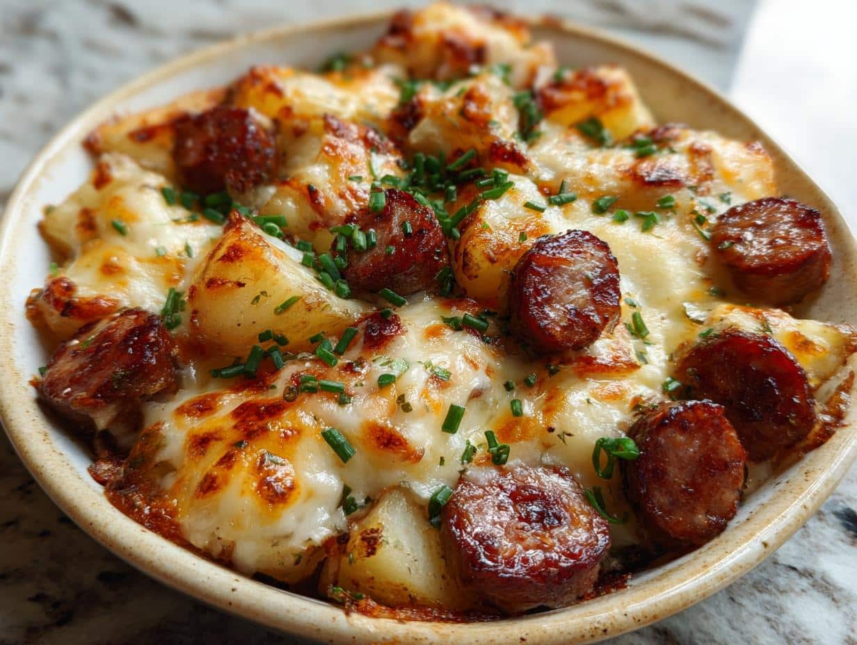 Cheesy Ranch Potatoes Smoked - Detalle de las patatas ahumadas listas para servir
